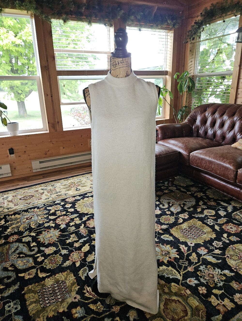 Mango Wool Blend Maxi Dress